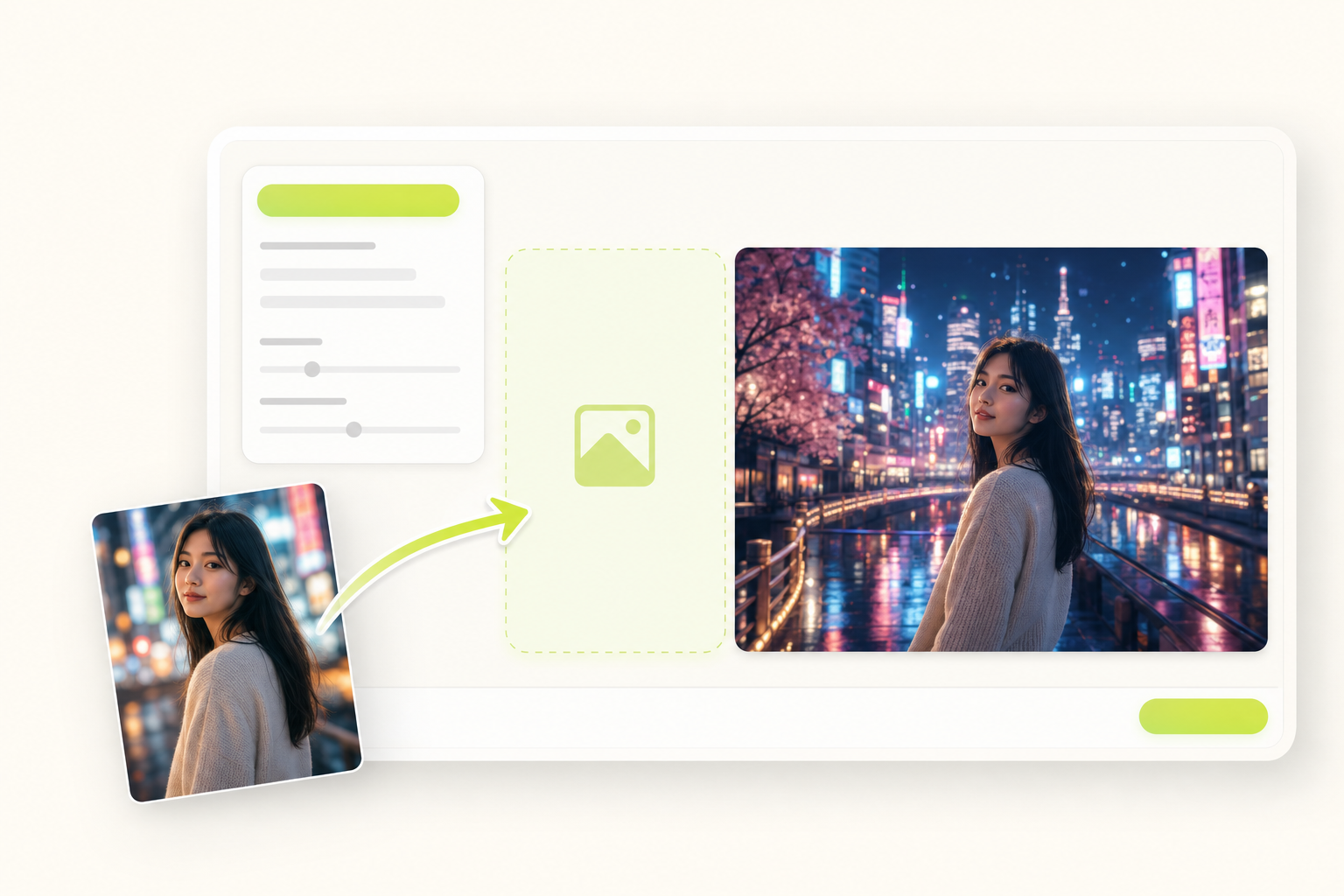 Upload a photo for a CG city tour photo