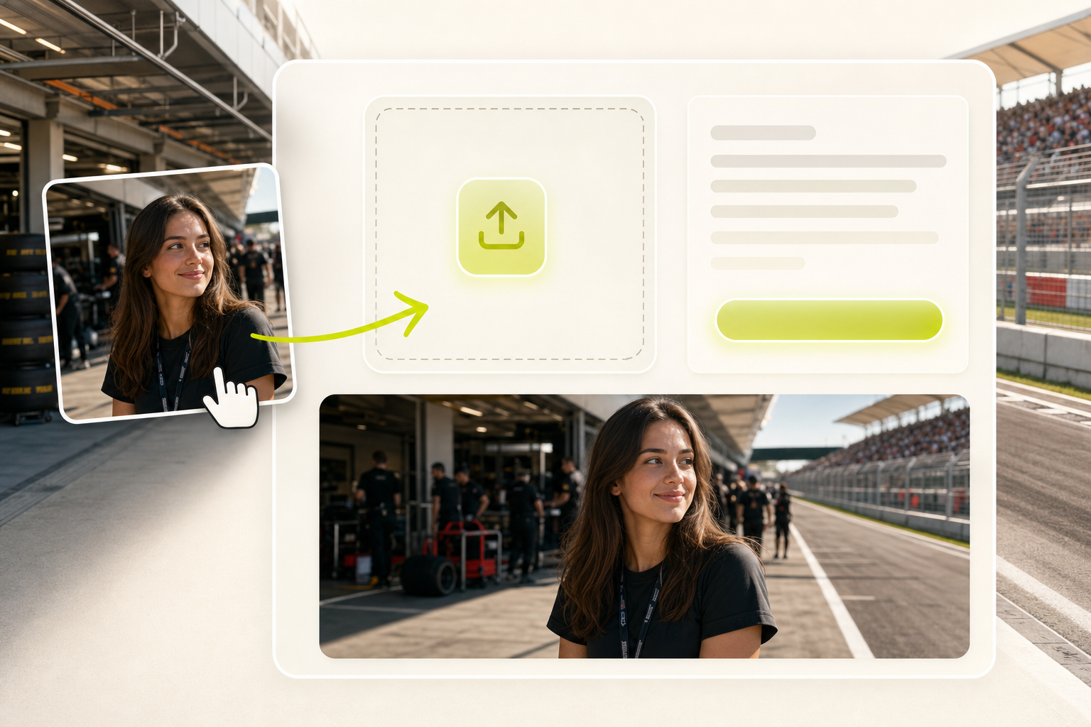 Upload a photo for a F1 fan cam photo