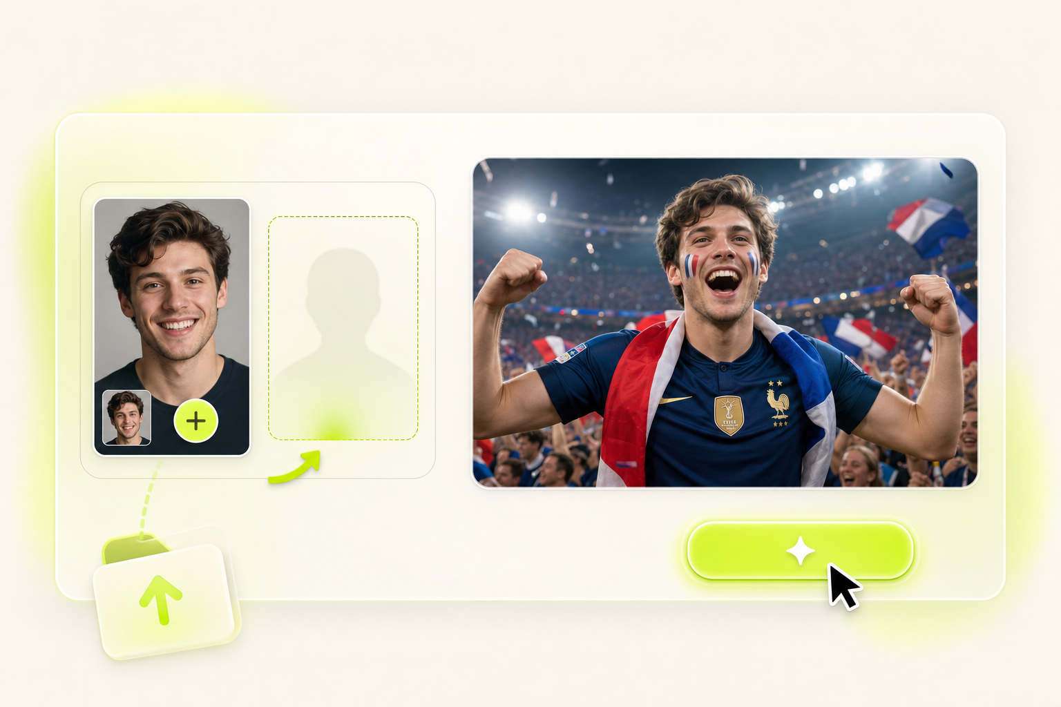Upload a face for a World Cup fan cam video