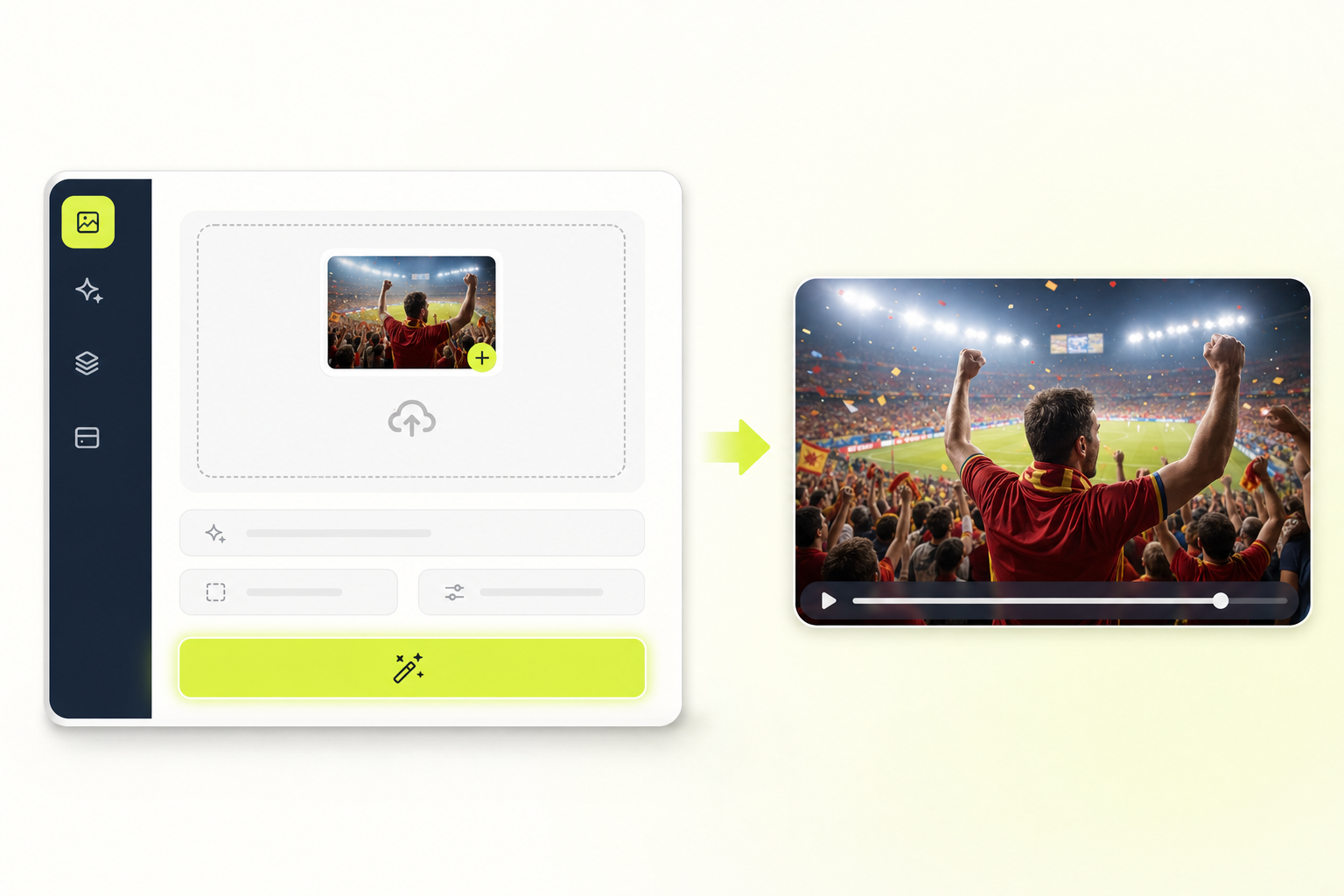 Generate the final World Cup fan cam video